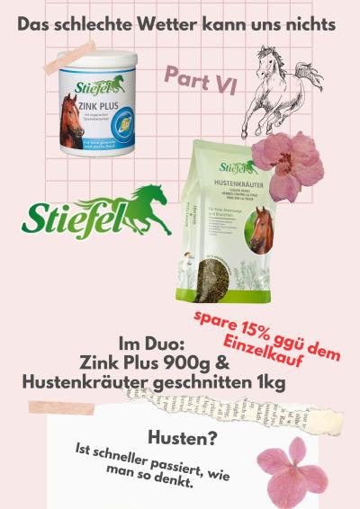 Stiefel Zink Plus 900g + Hustenkräuter 1kg